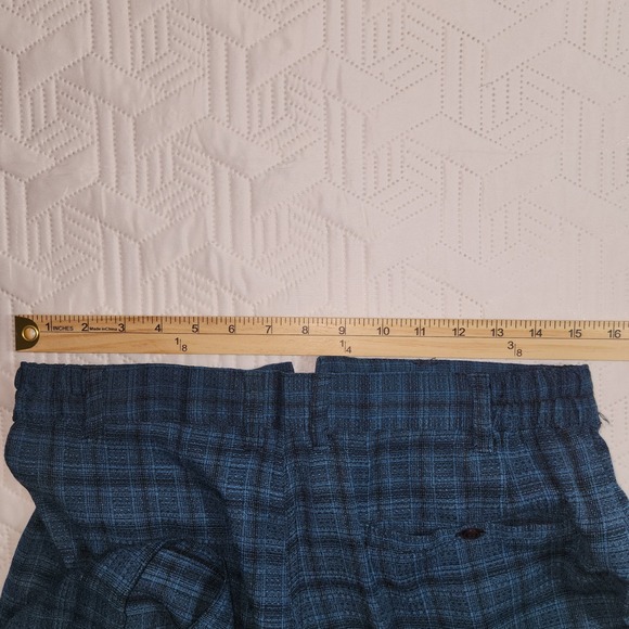 Wear The Right Thing Shorts By Henri Valdise Mens Blue Black Zip Button Pleated - Picture 8 of 13